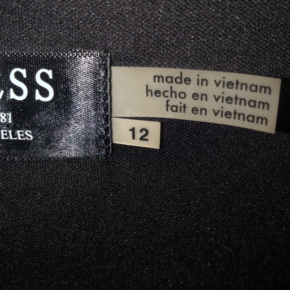 Guess size 12 black & white houndstooth faux wrap dress w/ zip detail NWT - Picture 8 of 16